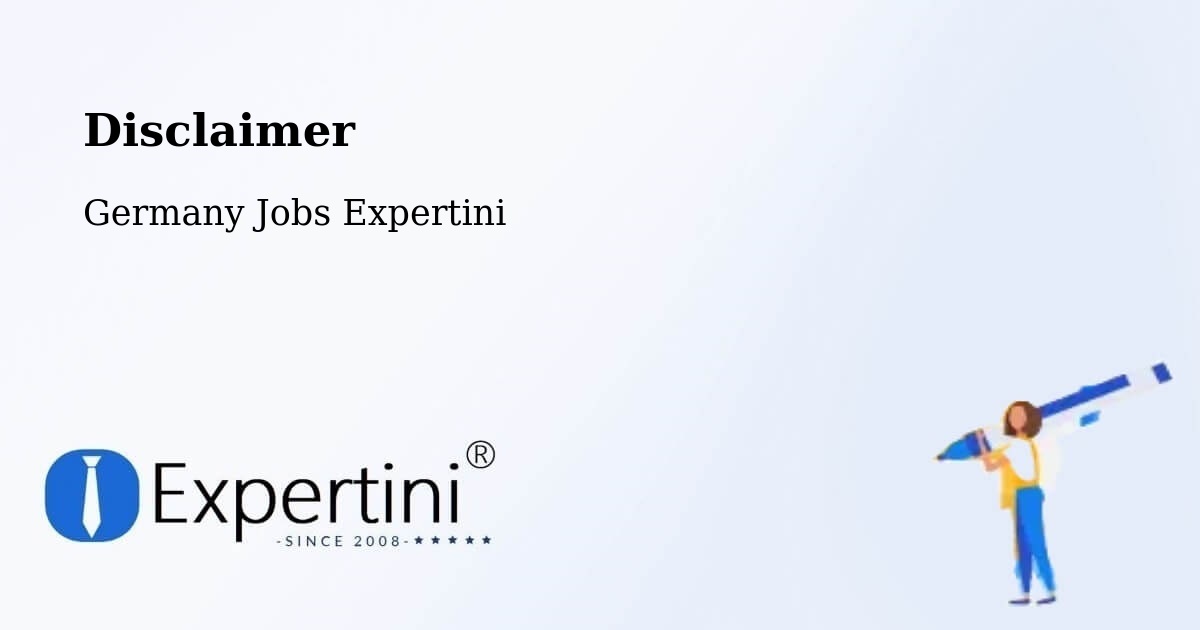 Disclaimer – Beilstein - Germany Jobs Expertini