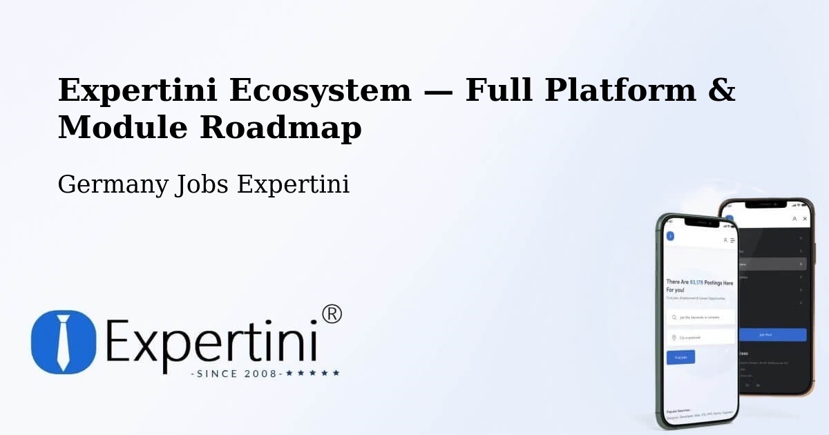 Expertini Ecosystem — Full Platform & Module Roadmap – Beilstein
